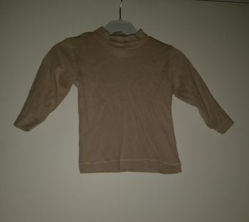 Sous pull beige kitchoun taille 12 mois