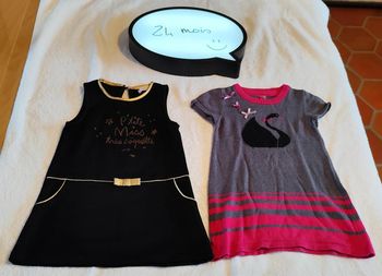 Lot 2 robes chaudes 24 mois