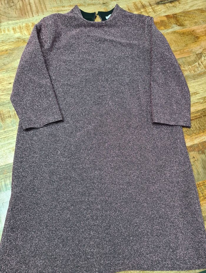 Magnifique robe paillette aubergine Promod taille 40