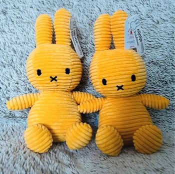 Nijntje Miffy peluches double jaune moutarde 24 cm 🧸