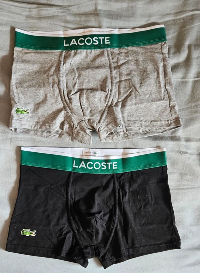 Lot de 2 caleçons Lacoste - Taille L - Neuf