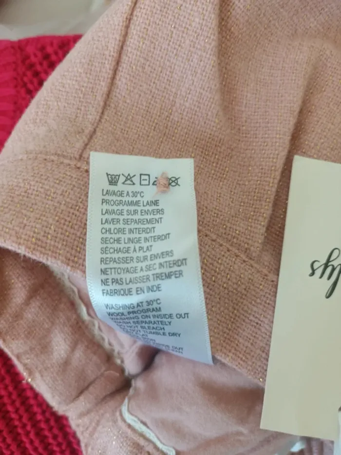 Short en laine rose Natalys 18 mois 80 cm neuf avec étiquette 🏷 - photo numéro 9