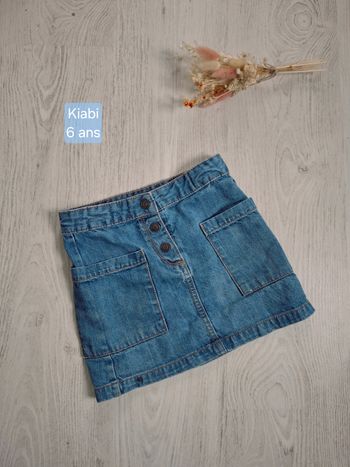 Jupe en jean bleu fille 6 ans - kiabi