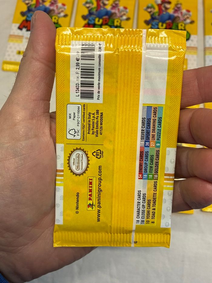 8 boosters panini SUPER MARIO - photo numéro 5
