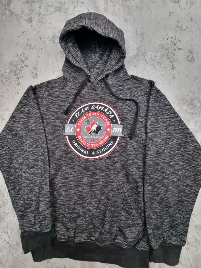 Pull à capuche Team Canada noir – Taille S Homme - photo numéro 3
