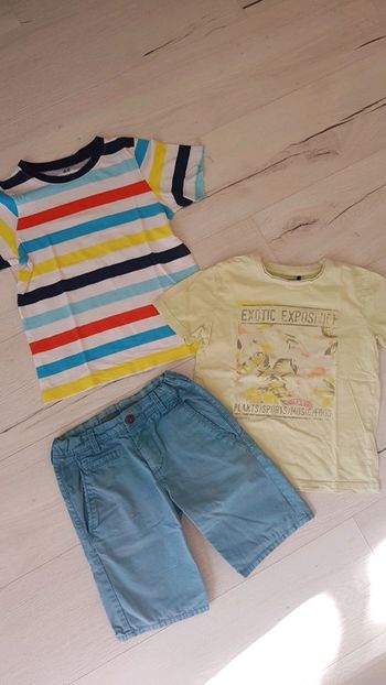 Ensemble 3 pièces estival garçon 6ans ikks hm okaidi