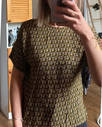 Haut h&m a motifs dorés