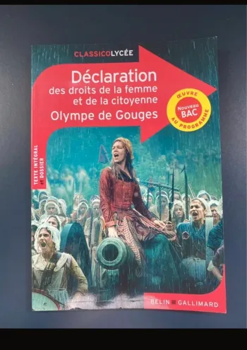 Livre bac de français « déclaration des droits de la femme et de la citoyenne »