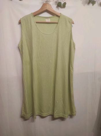 Débardeur côtelé long T. XXL / 52 Ms Mode 💮 50% Viscose 50% Polyester