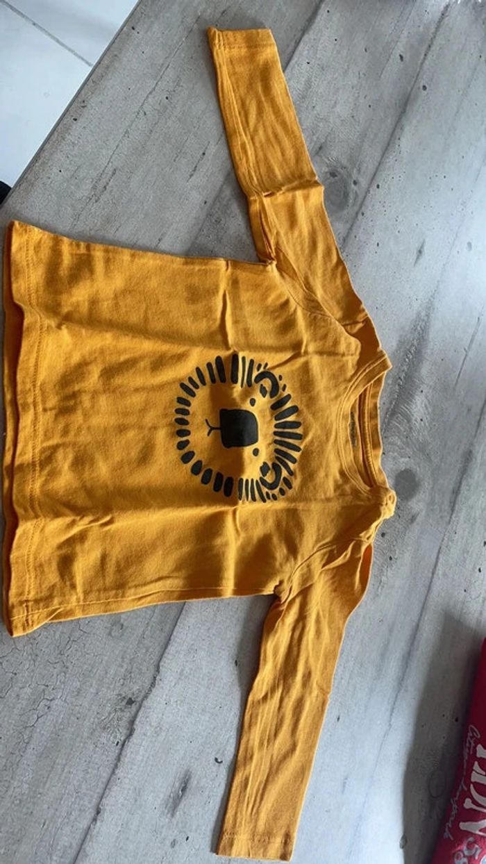 Lot t-shirt manches longues garçon 12 mois