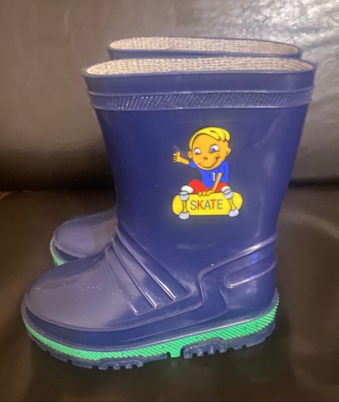 Bottes de pluie »G&G »bleu marine et multicolores - photo numéro 3