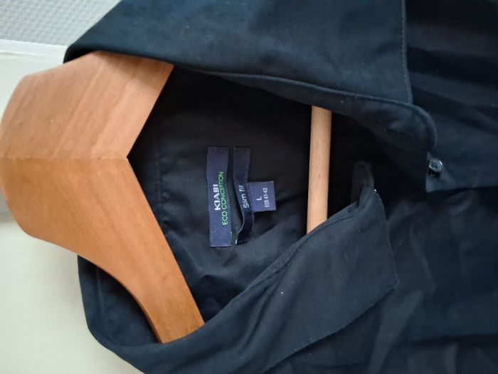 Chemise noir manche longue (Kiabi) - photo numéro 2
