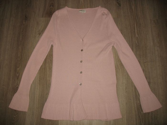 GILET LONG CÔTELÉ LILAS "NEUF LUNE" - TAILLE 3 - n°04
