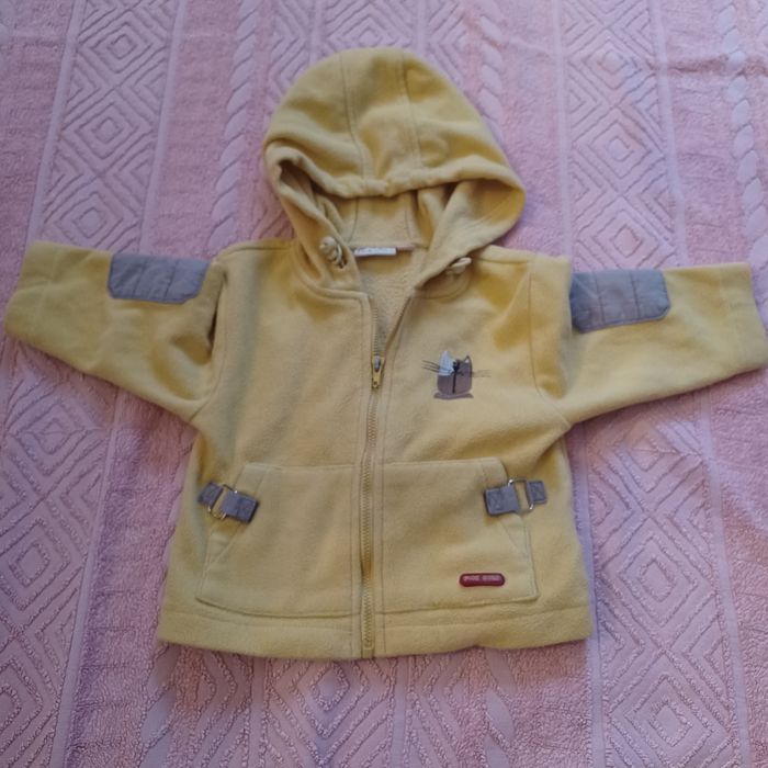 Gilet molletonné bébé de 12 mois manches longues