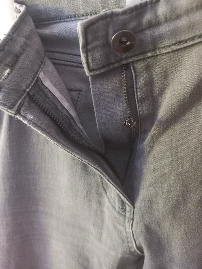 Pantacourt jeans gris - photo numéro 4
