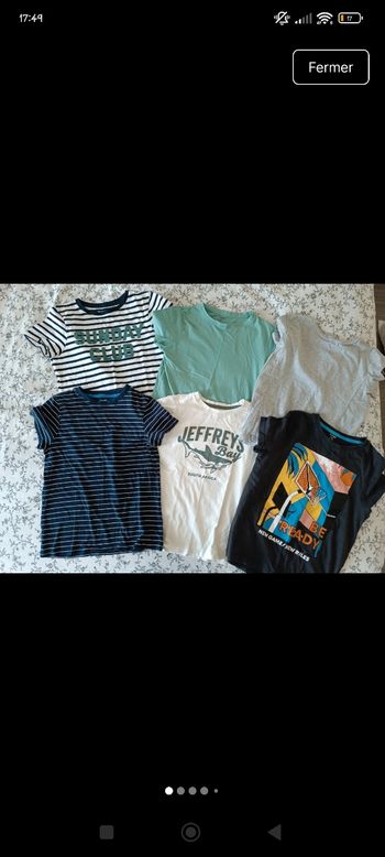 Lot tee shirts 10 ans garcon