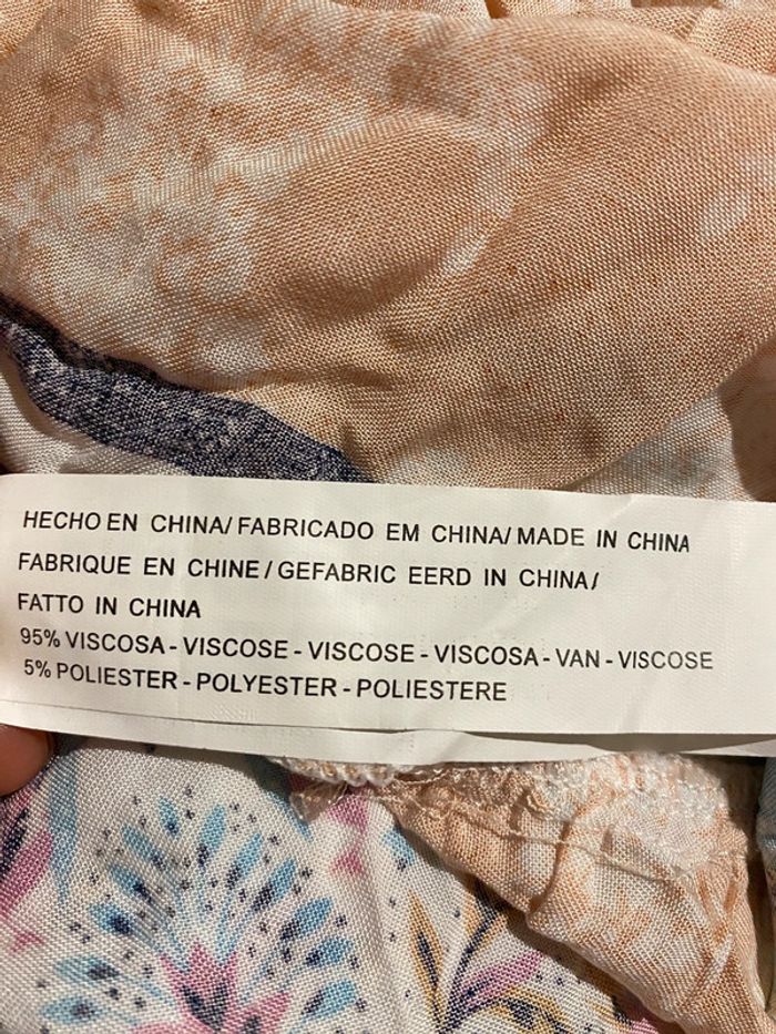 Jolie Robe Longue Imprimée Pashmina Taille L - photo numéro 8