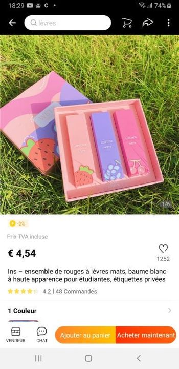 Lot de 3 rouges à lèvres dans joli coffret