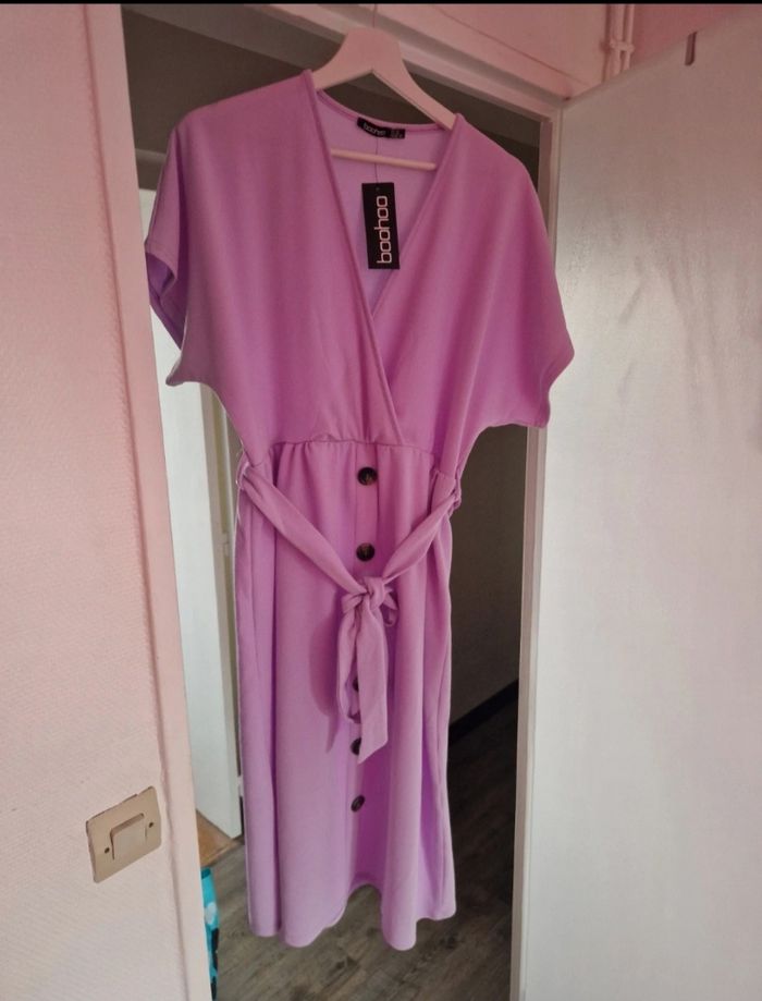 Robe violet/rose