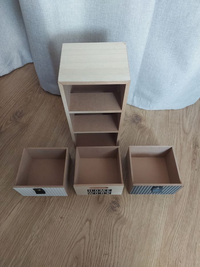 Mini commode 3 tiroirs - photo numéro 4