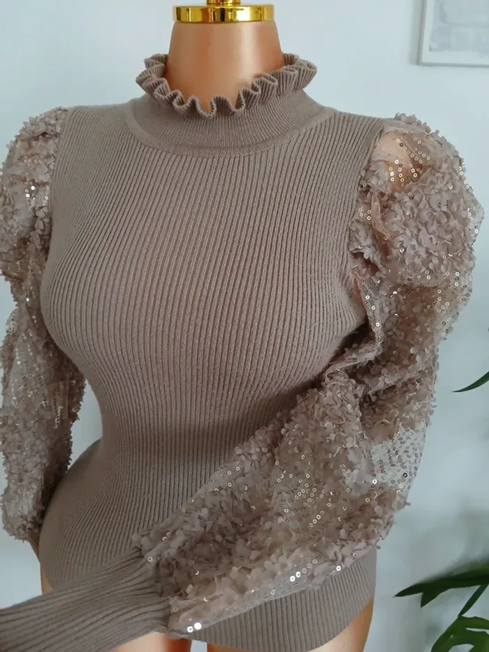 Magnifique pull de Soirée Taille M🌿💝 - photo numéro 7