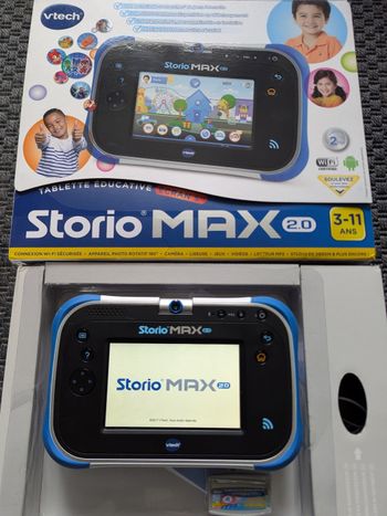 Tablette enfant VTech storio max 2.0 bleu en boîte