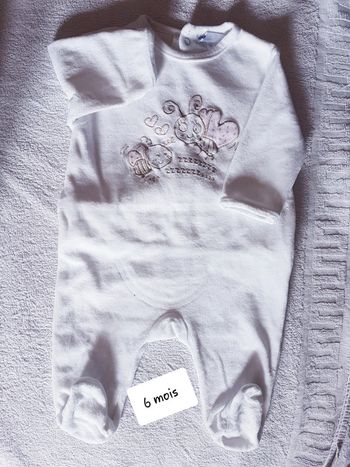 Pyjama velour kitchoun 6 mois