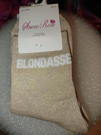 chaussettes blondasse