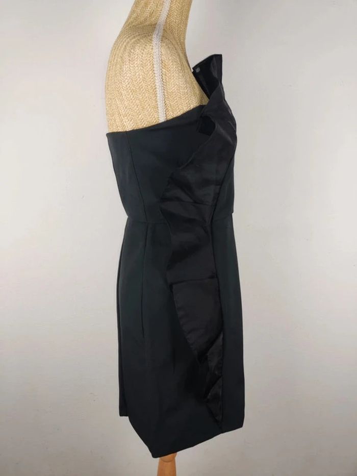 Robe bustier cocktail noire tulle noire volants taille 36 Naf Naf - photo numéro 3