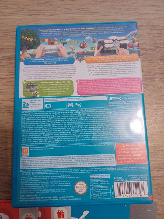 New Super Mario Bros & Super Luigi Bros Nintendo Wii U - photo numéro 3