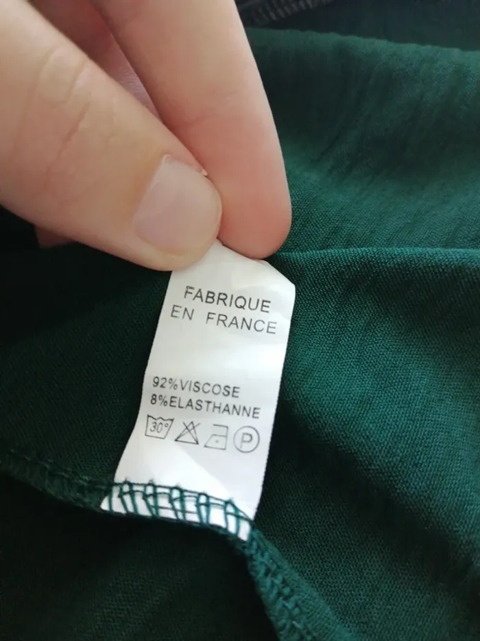 Combishort verte foncée à bretelles avec volant / sans marque / (TU) - photo numéro 6
