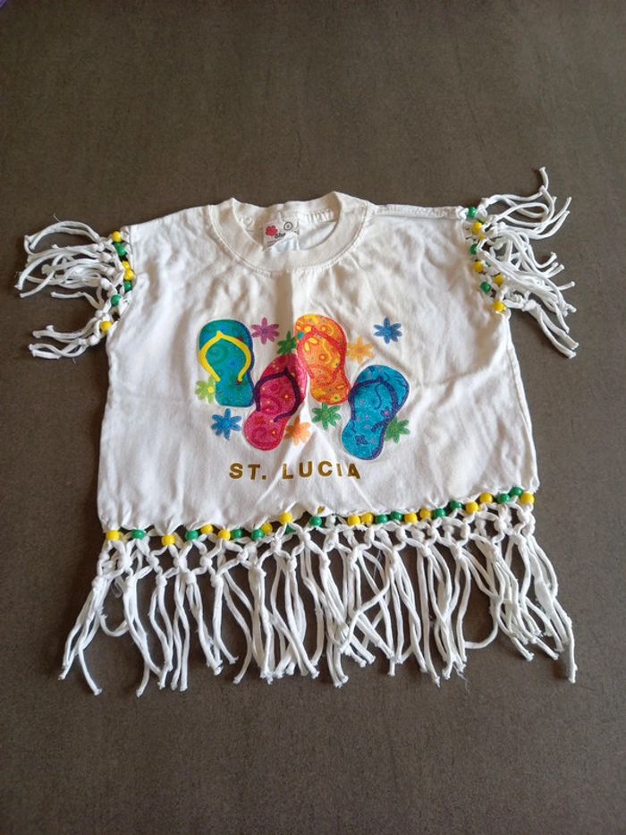 Tee shirt fille 6 ans avec franges