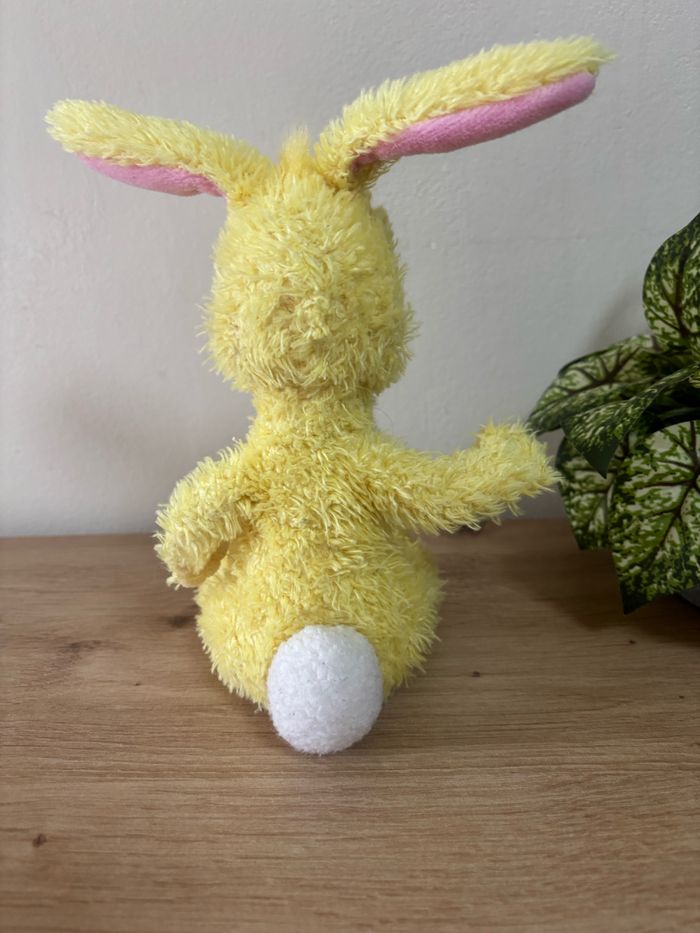 Doudou peluche coco lapin jaune blanc rose Disney Achat occasion