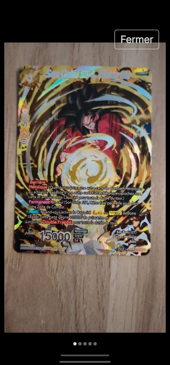 Carte dragon ball card game fr