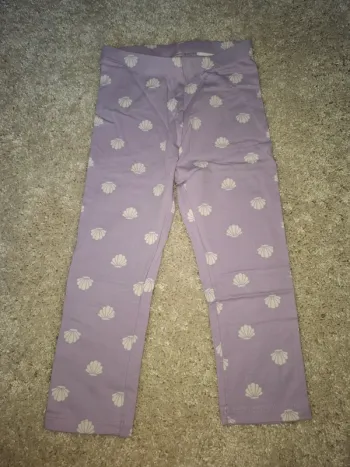 Legging 3/4 pantacourt mauve 8 ans