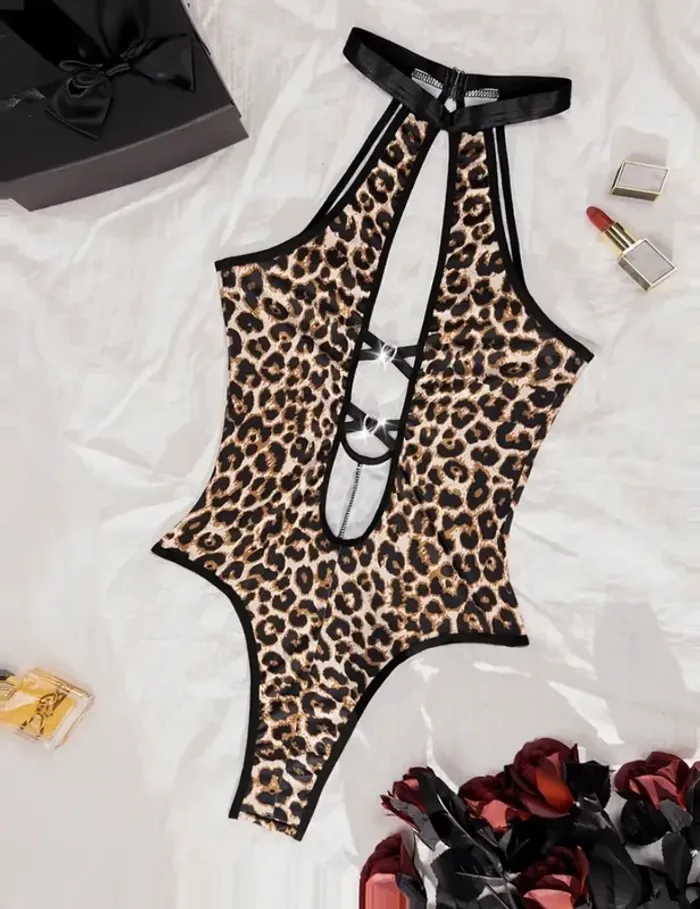 Body Sexy Imprimé Léopard