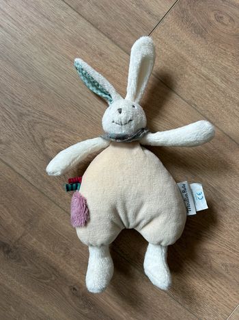 Doudou lapin hochet moulin roty
