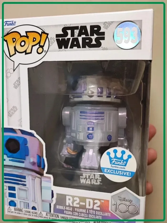 Funko Pop 593 R2-D2 r2d2 star Wars disney 100 - photo numéro 3
