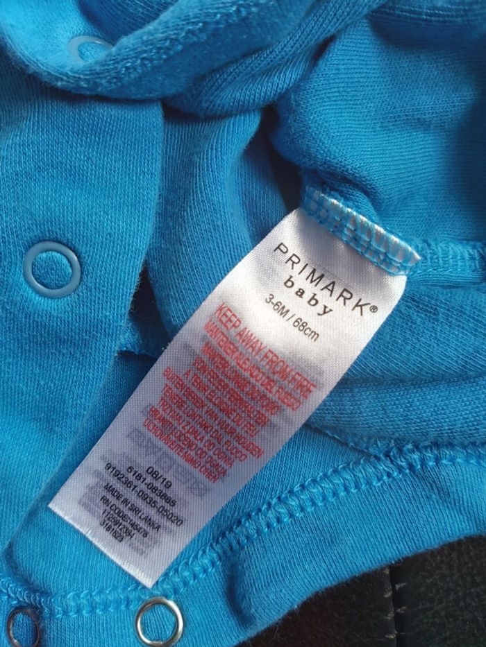 Grenouillère/pyjama coton garçon 6 mois (78) - photo numéro 2