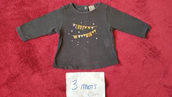 T-shirt taille 3 mois