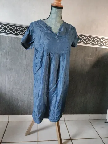 Tunique manche courte femme léger longue