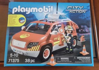 Playmobil city action voiture pompier 71375
