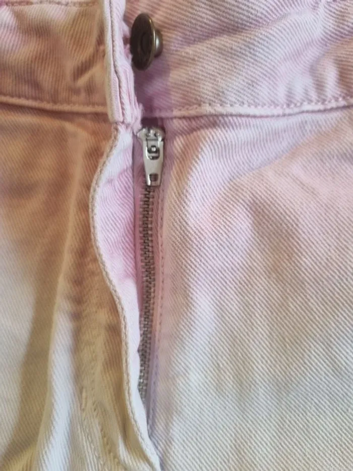 Original Short Sandro tie dye rose pastel blanc avec laçage sur les cotés impeccable! T S/ 36 - photo numéro 5