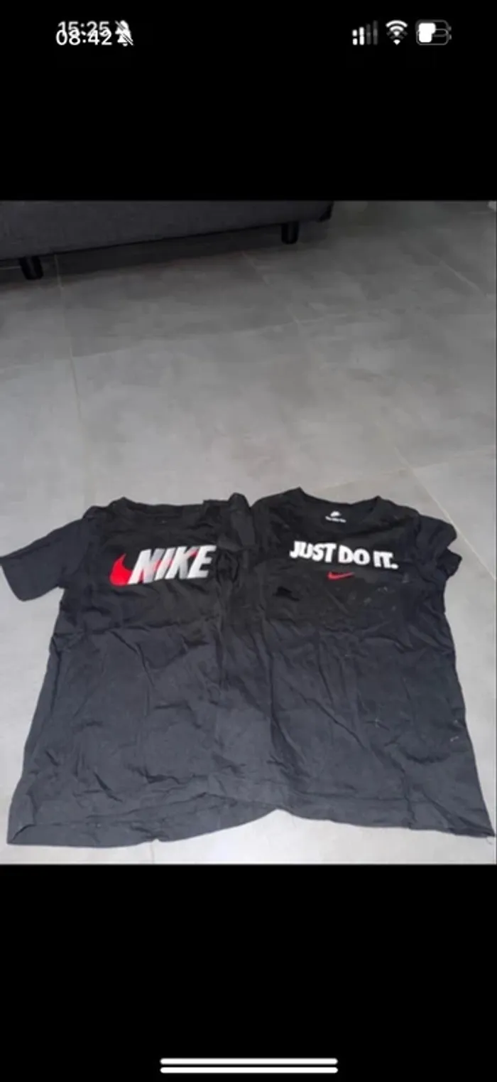 Lot de 2 tshirt garçons Nike 122-128 - photo numéro 2