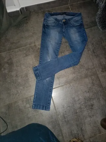 J'eans skinny délavé