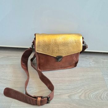 Sac a main en cuir Charlay stone