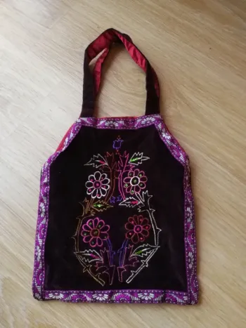 Sac pochette velours
