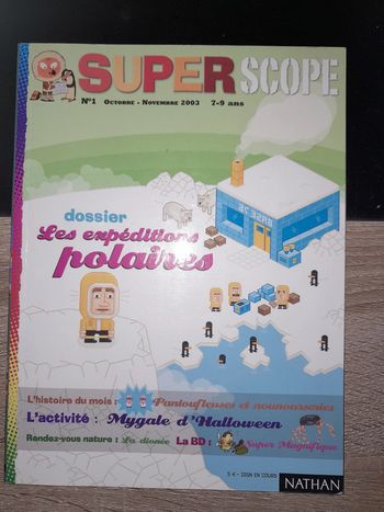 livre Nathan superscope - N°1 de 2003 - les expéditions polaires