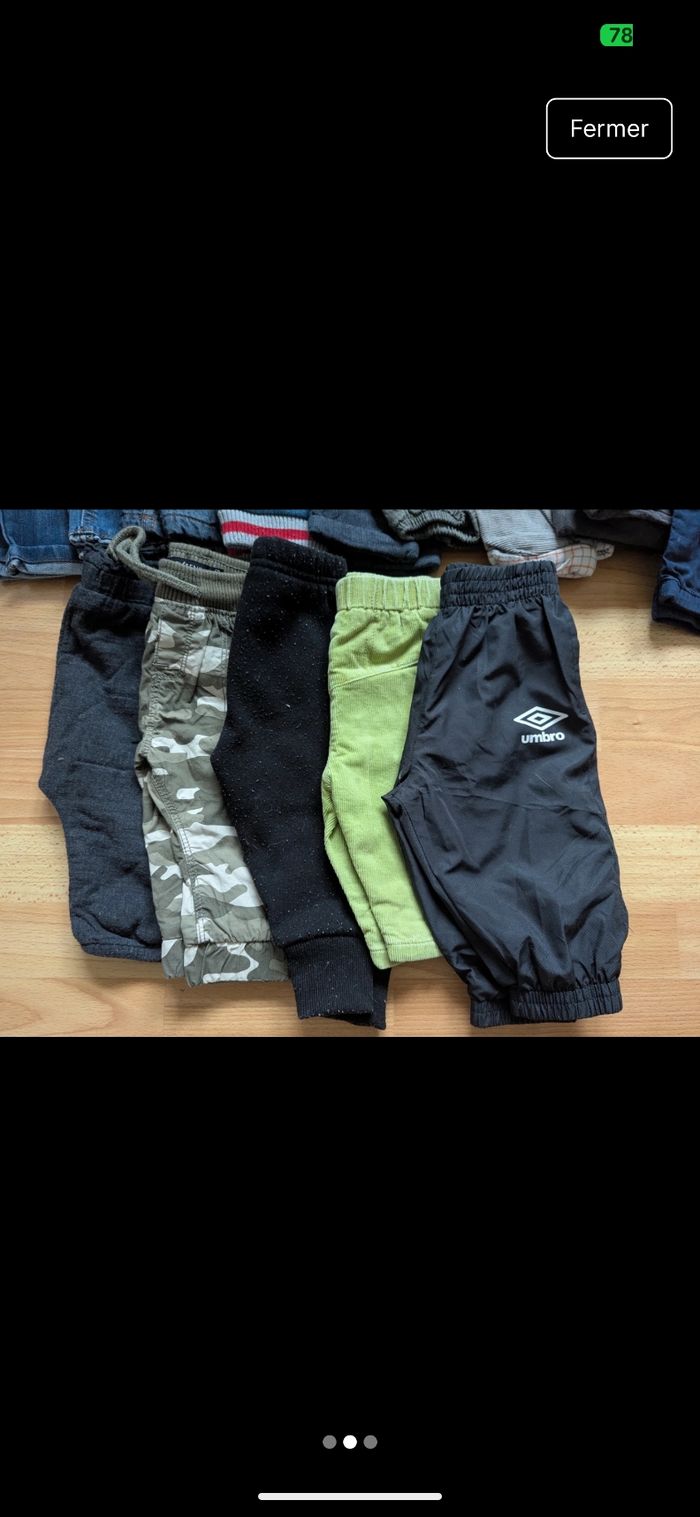 Lot 14 Pantalons taille 6mois - photo numéro 2