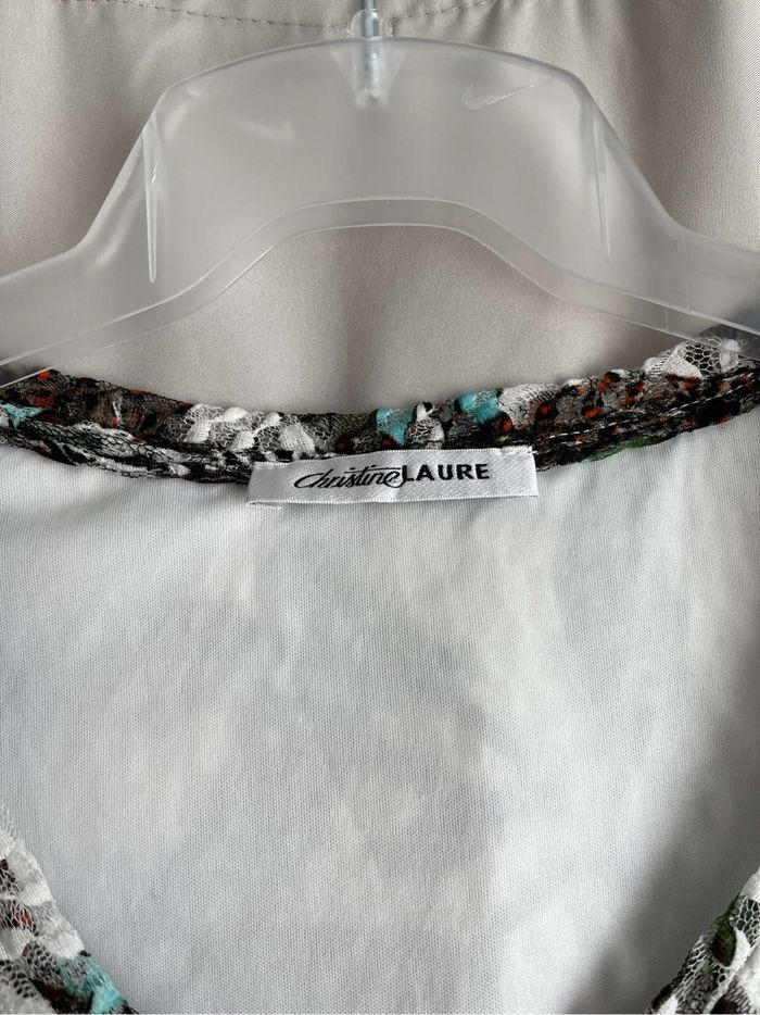 T shirt Christine Laure avec détails en dentelle - photo numéro 3